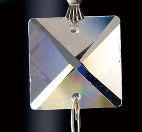 C70110  Crystal Square Without Ring 20mm